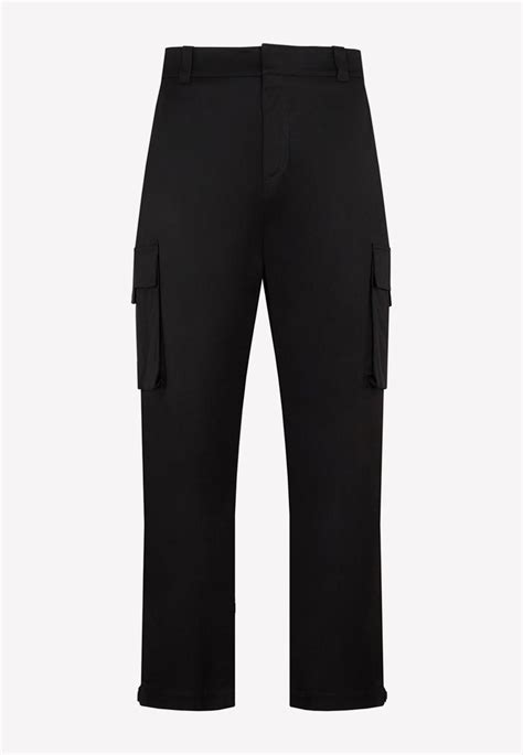 dior cargo pants black